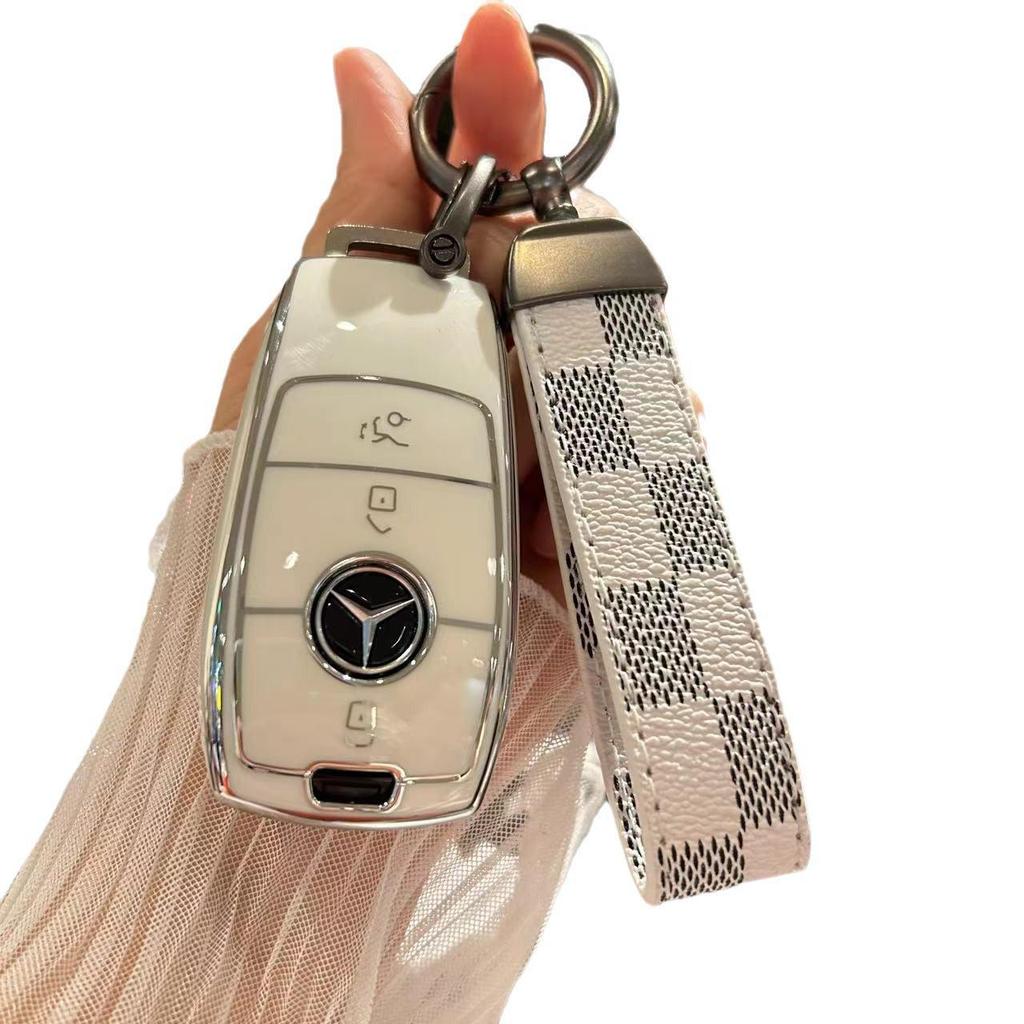 Чехол для ключа Mercedes-Benz E300L для C260L, C200L, A200L, GLE, GLC300L, GLA200, подходит для автомобильных ключей
