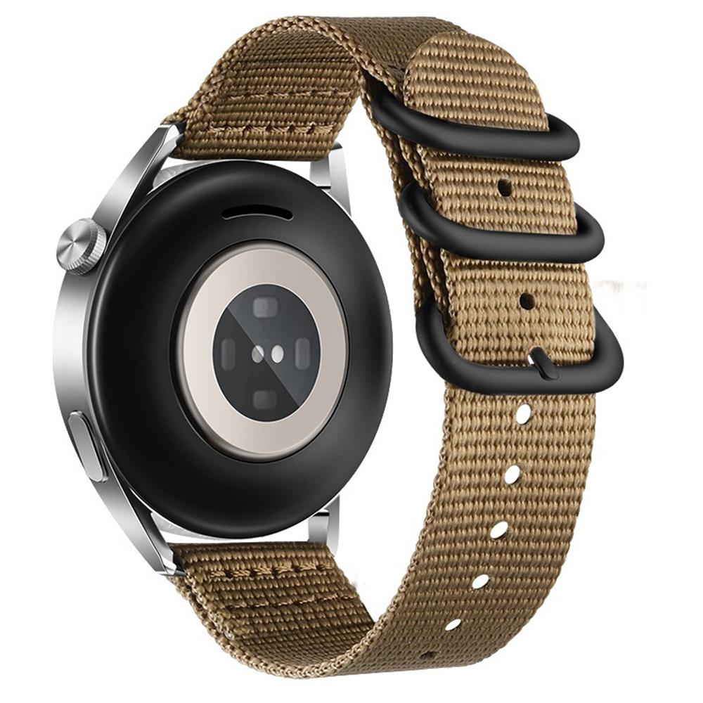 Нейлоновый ремешок для часов с двойной петлей, 18 мм, для Huawei Watch GT 6/5/4 41 мм/Garmin Venu 3S, плетеная лента, черная пряжка