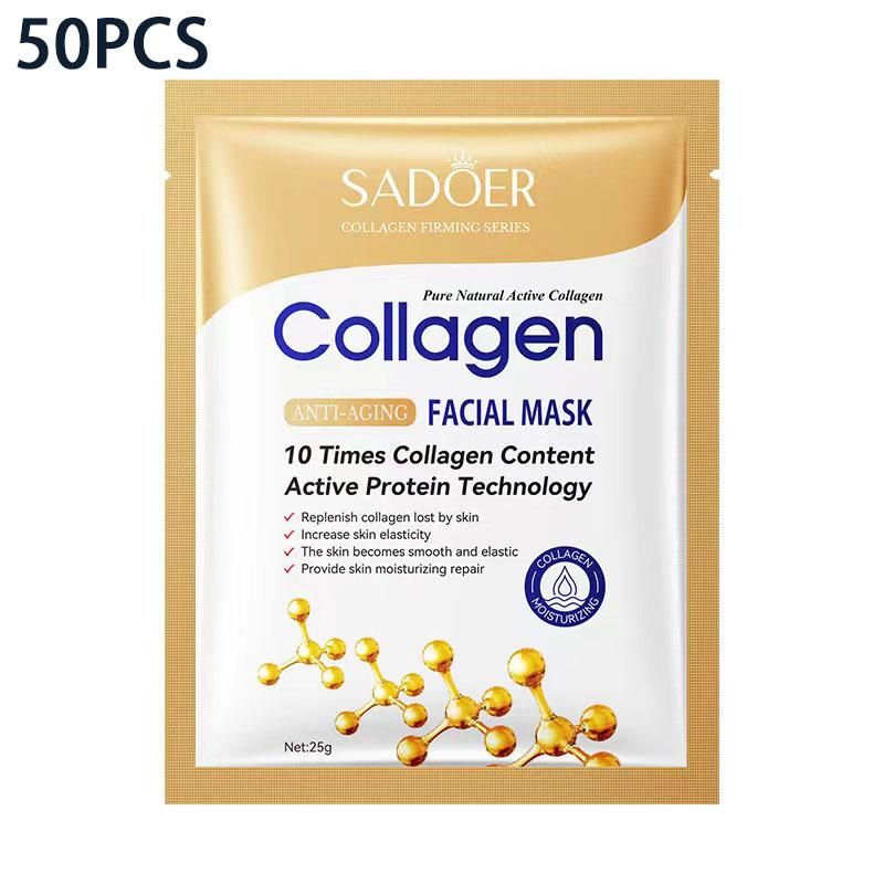 Sadoer Коллагеновая маска для лица против морщин, питательная, увлажняющая, увлажняющая маска