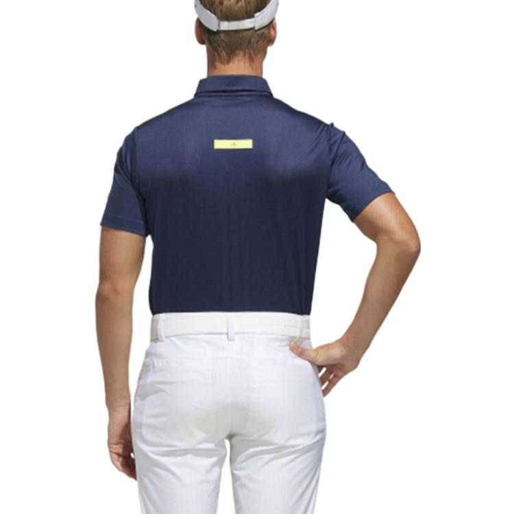 Adidas Сплошная цветная повседневная рубашка-поло, мужские топы, синий FJ3794