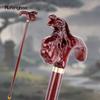 Коричневый Феникс Деревянная Односуставная Модная Трость Декоративная Косплей Палка Хэллоуин Булава Костыль Жезл Посох 97см