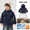 Right European Style Boys' Winter Thickened Coat, Cotton-Padded Jacket with Fur Lining, New Winter Children's Clothing, Baby Top