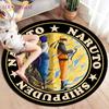 Anime Naruto Round Carpets for Living Room Rugs Soft Flannel Floor Area Rug Bedroom Carpet Mat for Children Kitchen Rug