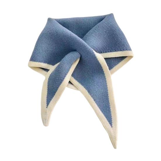 Женский шарф пэчворк цвет пирсинг обернутый короткий шарф ложный воротник зимний уличный велосипедный шарф-обертывание