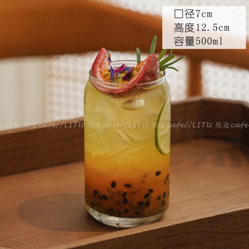 Glass Drinking Cup Juice Smoothie Iced Tea Cocktail Milkshake Beverage - 260ml To 500ml Clear Transparent Tumbler With Handle
