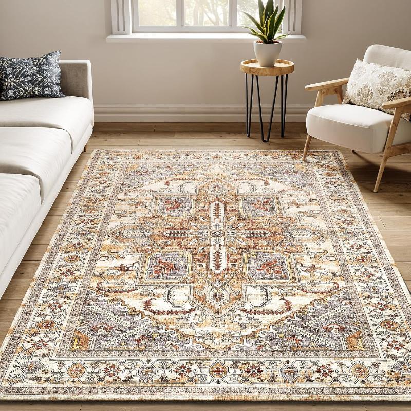 Ковры в этническом стиле для спальни, американский ретро-кабинет, нескользящий коврик для пола, богемный ковер для украшения гостиной, моющийся ковер для лаунжа