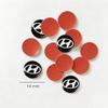 5Pcs Car Remote Key Emblem Sticker Aluminum Decals For Hyundai IONIQ Sonata Elantra Grandeur i20 i10 SantaFe i30 Palisade Bayon lj7