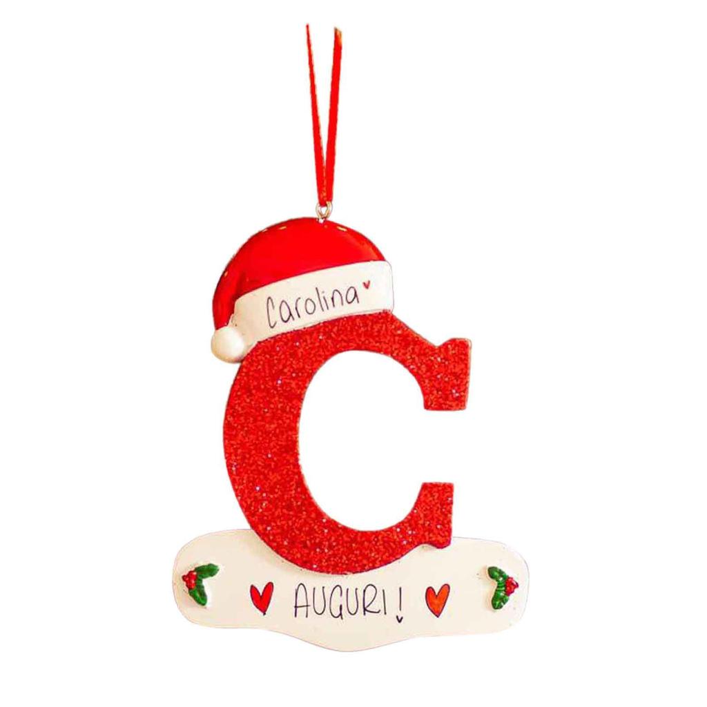 Christmas Tree Decoration Letter Pendant 26 Letters Home Holiday Acrylic Do-it-yourself Pendant Xmas 2023 New Year Decor Ornament Navidad
