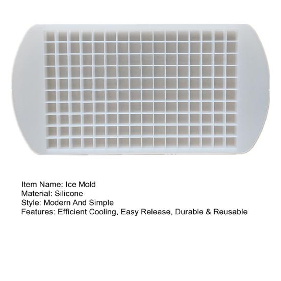 Мини-формы для льда, силиконовые, 160 ячеек, формы для льда, не содержат бисфенол А, легко извлекаются, многоразовые, маленькие кубики льда для виски, коктейлей, напитков, кофе