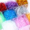 Raffia Shredded Paper Gift Box Filler Colorful Symphony Straight High Grade Cosmetic Decoration Packaging Material 8g