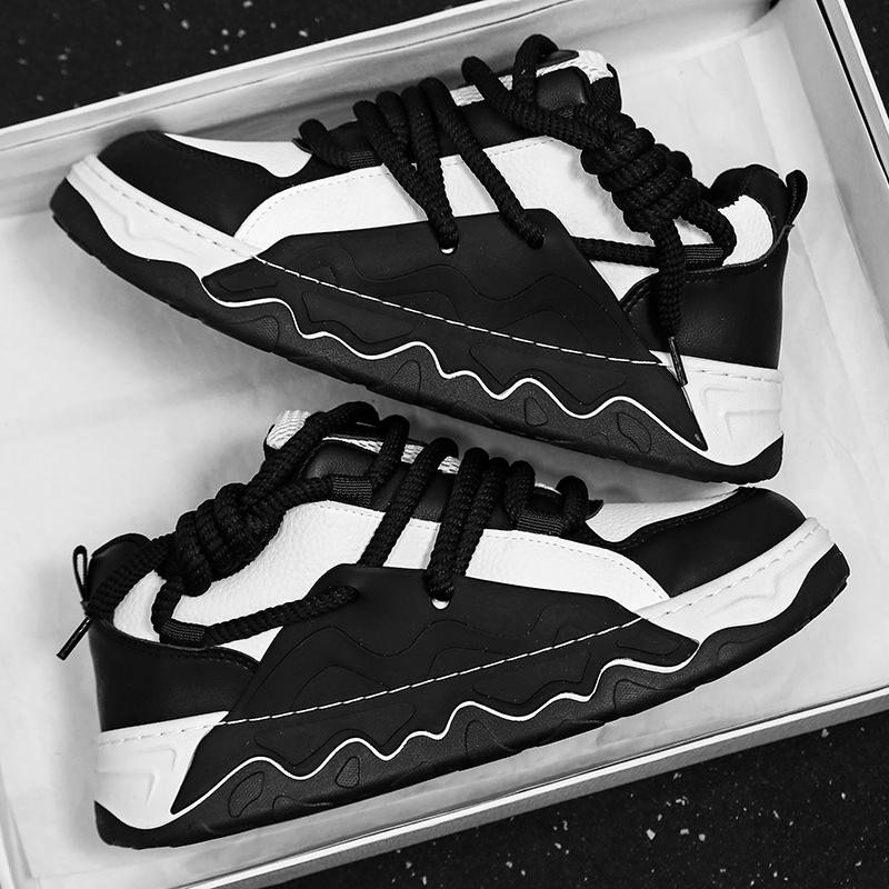 Модная брендовая мужская обувь 2024 года, новая осенняя дышащая спортивная обувь на платформе для повседневной носки, обувь для учеников младших классов, интернет-знаменитостей, пап, модная обувь