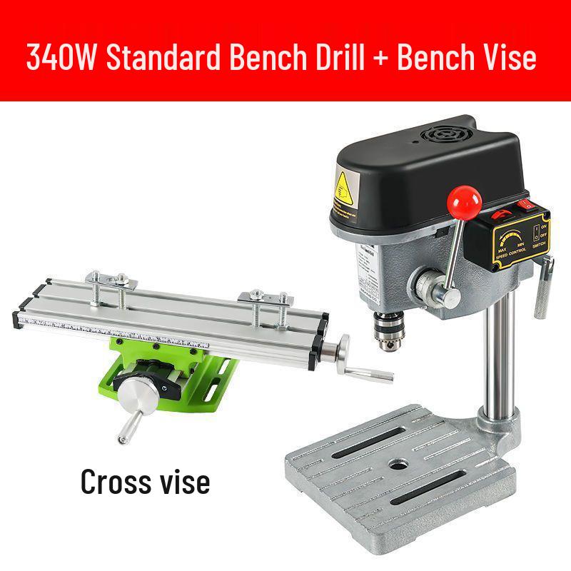 High Precision Mini 220V Bench Drill: Industrial Grade Multifunctional Drill Press for Household Use