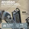 BURCHDA AZ20 Горный электровелосипед, 48В 20Ач литий-ионный аккумулятор, 20-дюймовый взрослый городской электровелосипед 2025 новый, 1500Вт45КМ/Ч, 4.0 фэтбайк