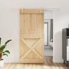 VidaXL Sliding Door and Hardware Kit 95x210 Cm Solid Pine, Interior Door, Interior Barn Door 3203042