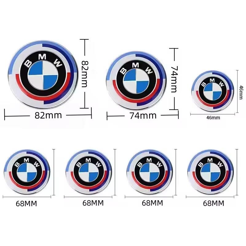 7 шт./компл. Логотип 50-летия автомобиля для BMW G30 G31 G38 G11 G12 G20 G28 F10 F48 F49 G01 F20 F21 F22 Крышка для украшения колесного диска