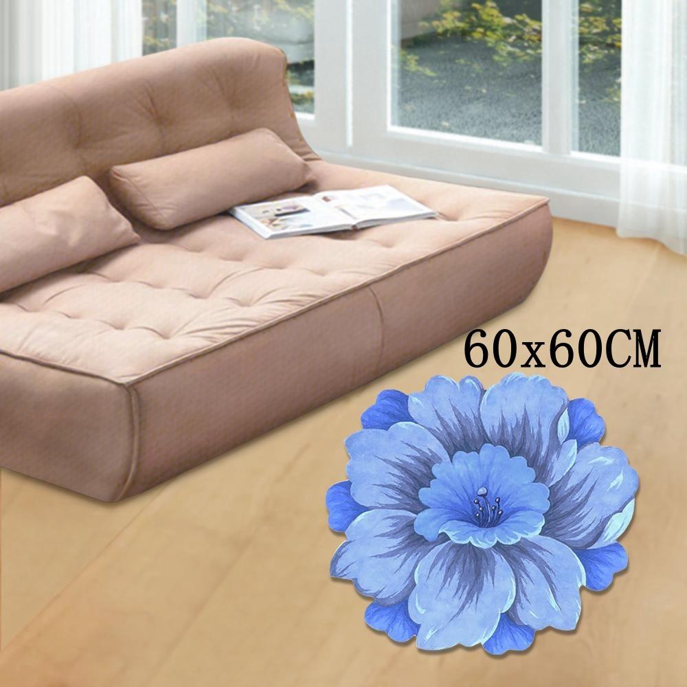 Peony Flower Carpet Pastoral Blanket Baby Crawl Door Gasket Living Room Tea Table Bedside
