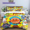 Anpanman Милый Стиль Комплект Постельного Белья Пододеяльник Наволочка Без Наполнителя, Мягкий Домашний Декор Спальни, Идеальный Подарок для Фанатов.chl
