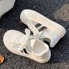 Platform White Shoes Women's New Summer Mesh Surface Shoes Women's Breathable Mesh Shoes All-Matching Shell Toe Board Shoes