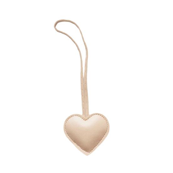 Bag Pendant Heart Shape Imitation Leather Keychain Vibrant Color Bag Decor Charm Bag Car Key Accessory