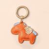 Women's Bag Charm Decoration Bag Pendant Cartoon Rocking Wooden Horse Women's Leather  Bag Charm Key Chain Cute Bag Accessories Gifts