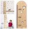 Nordic Wooden Kids Height Growth Chart Ruler Baby Children Height Gauge Room Decoration Wall Meter Measurement Stickers 60-200Cm