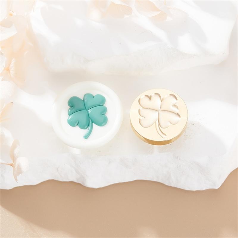 Серия «Фруктовые растения» Сургучная печать для рождественских конвертов, открыток, свадебных приглашений, декор, латунная печать с клевером для воска