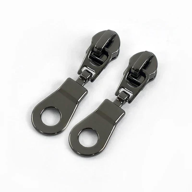 5-30Pcs Meetee 5# Nylon Zipper Sliders for Bags Garment Decor Zippers Puller Tents Home Textiles Zip Repair Sewing Accessories