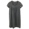BEAMS LIGHTS Short Sleeve Knee-length Dress 38 Gray Women Used