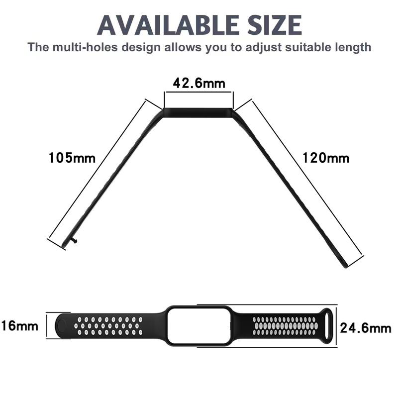 Сменный силиконовый ремешок для Xiaomi Smart Band 8 Active Watchbands, дышащий ремешок для Redmi Smart Band 2, ремешок-браслет