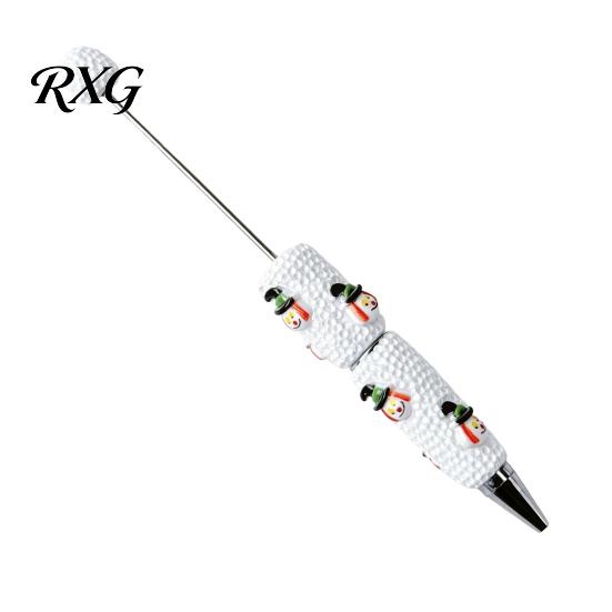 Pumpkin Shaped Ballpoint Pens Halloween Rhinestone Beadable Pen, DIY Sparkly Cat Ghost Plastic Beaded Spooky Stationery Glitter Black Ink Pen