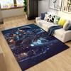 3D Astronaut Space Cartoon Area Rug,Carpet Rug for Living Room Children's Bedroom Sofa Doormat Decoration,Kid Non-slip Floor Mat