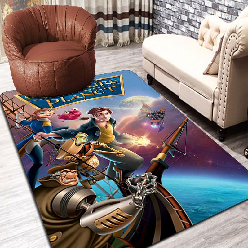 Treasure Planet print Rug Floor Mat for Living Room or Bedroom Soft and Comfortable Carpet a Gift for Birthday and Holiday.