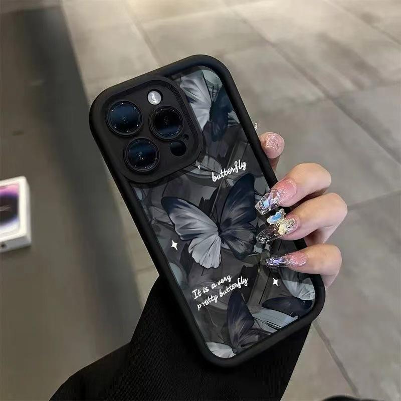 Креативный чехол-бабочка для iPhone 13, 14, 15, 16 Pro и Apple 17 Pro - Европейский и американский дизайн