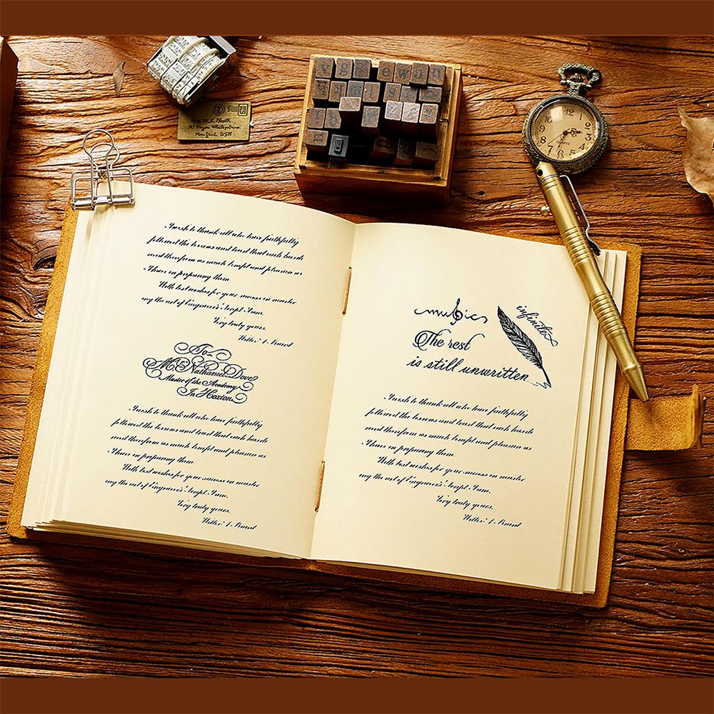 2024 Genuine Leather Handmade Sketchbook Top Grade Cowhide Vintage Painting Notepad Creative Notebook Journal Gift Travel Diary