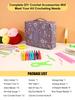 Beginner Crochet Kit with Multi-color Storage Bag and Yarn Accessories