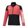 Mizuno Tough Jersey Training Jacket for Radiant Kids, Moisture-Wicking, Quick-Drying, Tear-Resistant, Durable, Unisex, 32JCB410, Red/Black