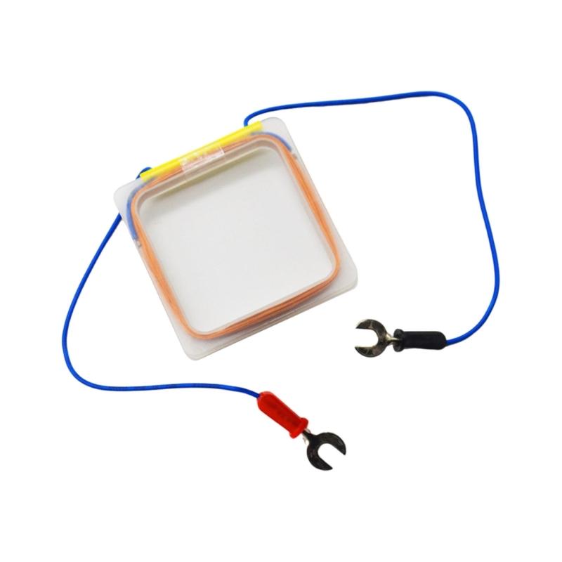 Электромагнитная медная катушка квадратной формы, катушка из провода, демонстрационные материалы по электромагнетизму, учебное пособие по физике для лаборатории