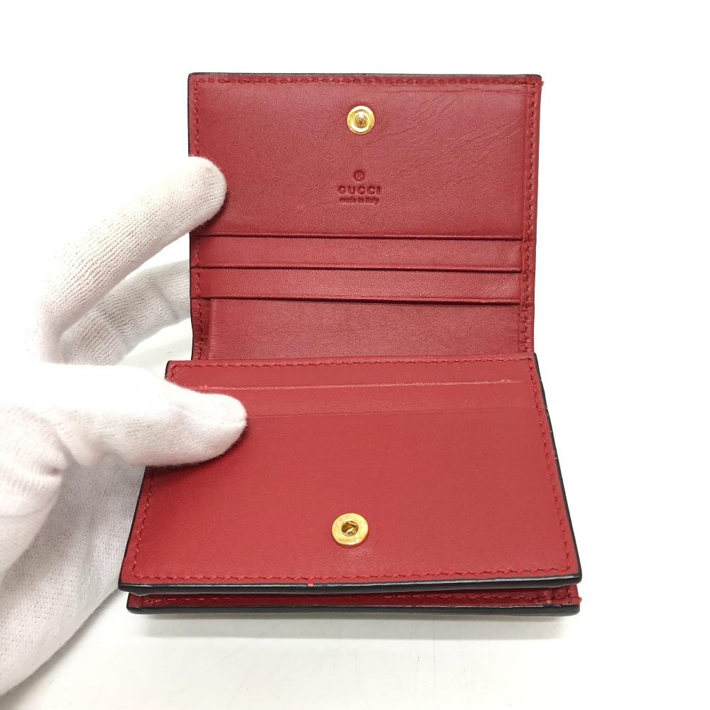 GUCCI 506277  GG Supreme BOSCO Wallet CompactWallet Folded wallet Beige/Red