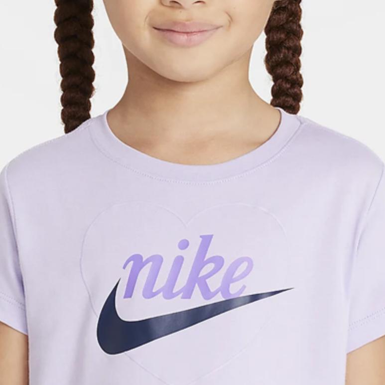 Nike T Shirt Hydrangea Purple Children Aged 3 7 Years Old HQ7819-515