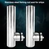 Держатель для удочки из нержавеющей стали с ключом Регулируемая Сверхпрочная Металлическая Подставка-держатель для удочки Аксессуары для рыбалки с плота/лодки