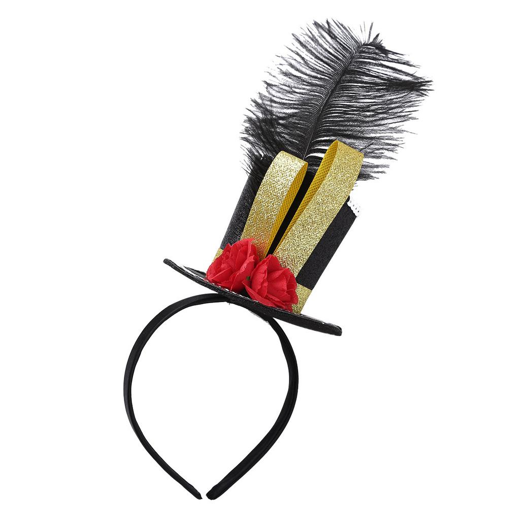 Girls Circus Drummer Costume Long Sleeve Sequined Bodysuit Fringe Epaulet Shoulder Mini Top Hat Accessory