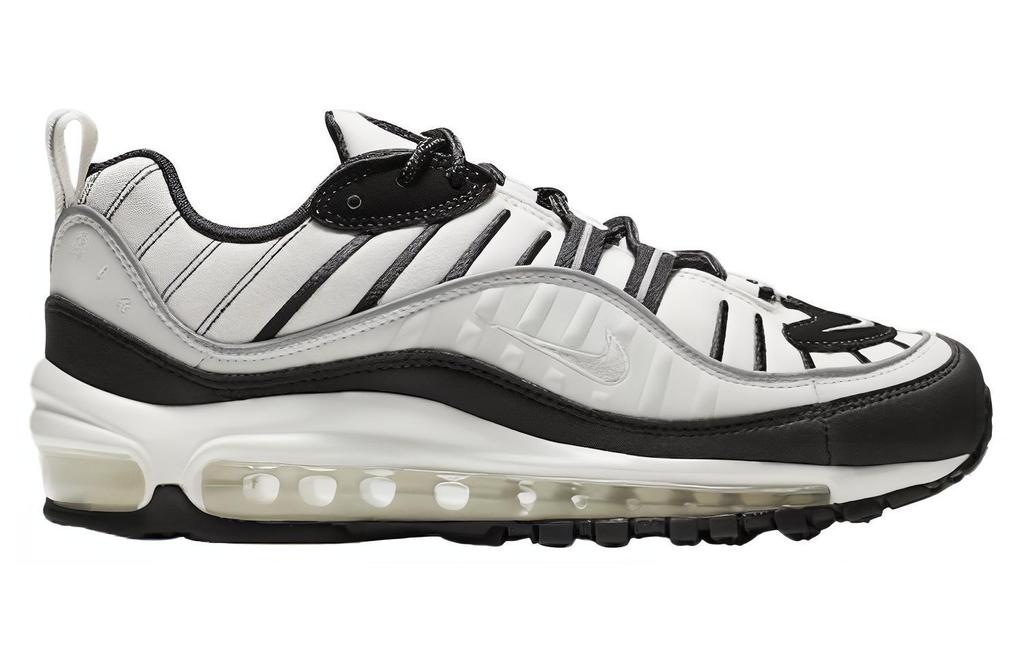 Nike Кроссовки Air Max 98 Низкие Повседневные Унисекс Черно-белые AH6799-113