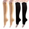 Unisex Double Zipper Sports Compression Socks for Outdoor Activities, Designed to Slim The Legs And Provide Calf Support.