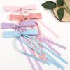 Sweet Bow Ribbon Hair Clips Elegant Women Girls Long Ribbon Hairpin Daily Party Gifts Wedding Jewelry Fashion Style Accessories