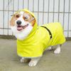 Traction Pet Dog Raincoat Belly Wrapped Teddy Corgi Dog Poncho Cape Reflective Clothing