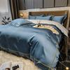 60 Thread Count Bedding Set of Four Pieces Cotton Light Luxury Cotton Quilt Cover Nantong Bedding Linen Bed Sheet Fitted Sheet