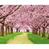 Diamond Painting Full Cherry Blossoms Mosaic House Sakura Embroidery Scenery Home Decor Diamond Art