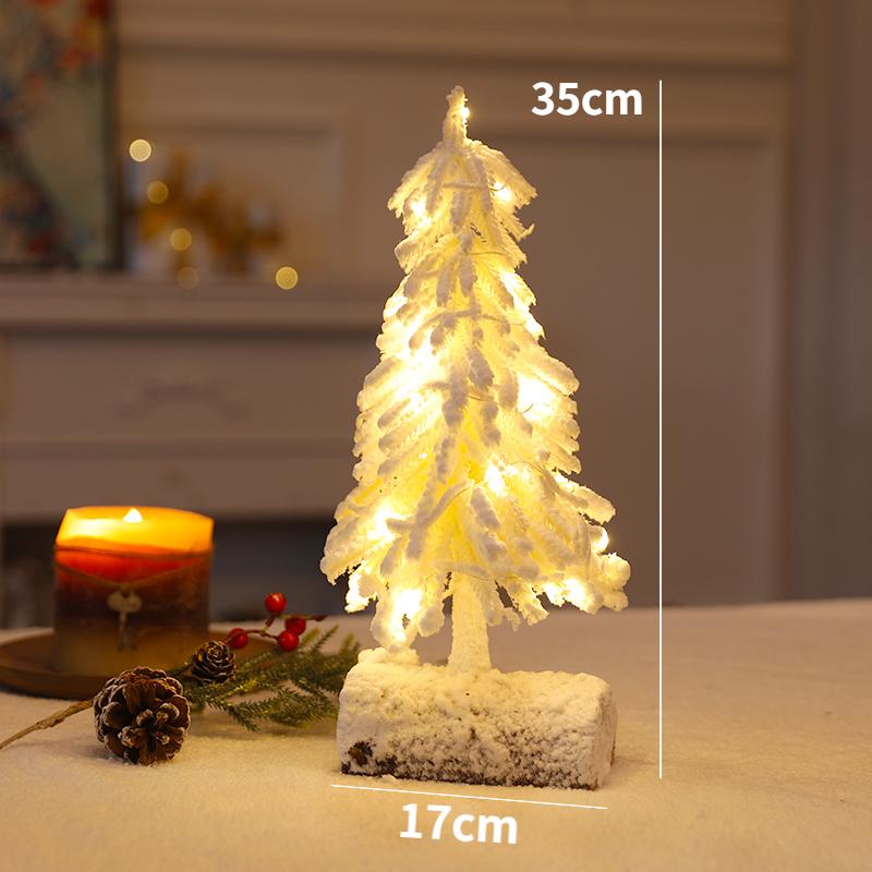 Christmas Snow Artificial White PE Tree Decoration Decor Home Party New Year Scene Shooting Ice Sculpture Museum Decoration Tree