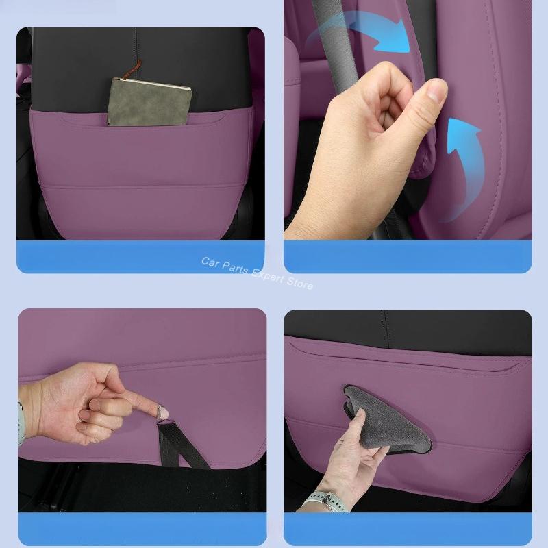 For Xiaomi SU7 YU7 Refreshed Rear Seat Back Anti-Kick Pad Wear Resistant Protector Cover Mat Car Interior Anti Dirty Accessories