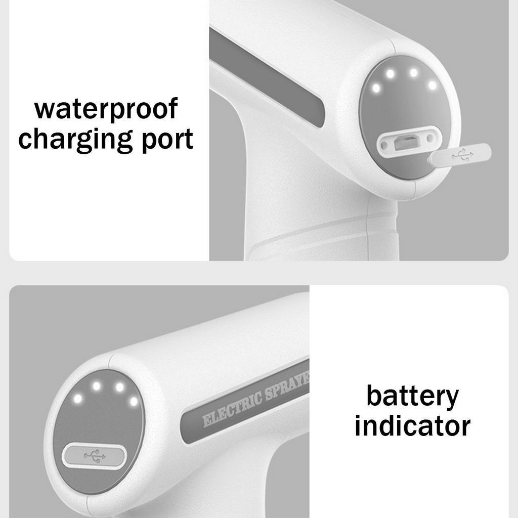 Белая электрическая лейка для полива, для помещений и улицы, ручной электрический распылитель, бутылка-распылитель для растений и цветов, распылитель водяного тумана, садовые инструменты, 900 мл